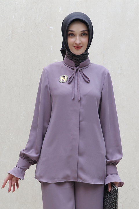Bow Old Lavender Shirt