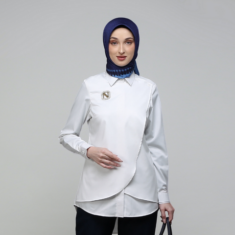 Flap Broken White Shirt