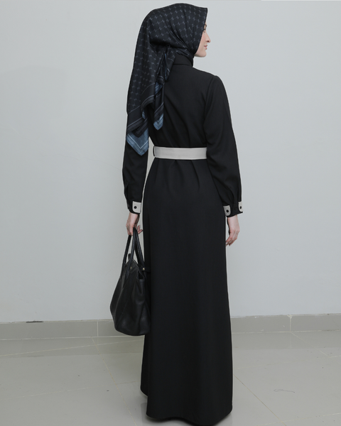 New Color 2in1 Giri Bunker Dress (Ebony Ink & Pale Cream)