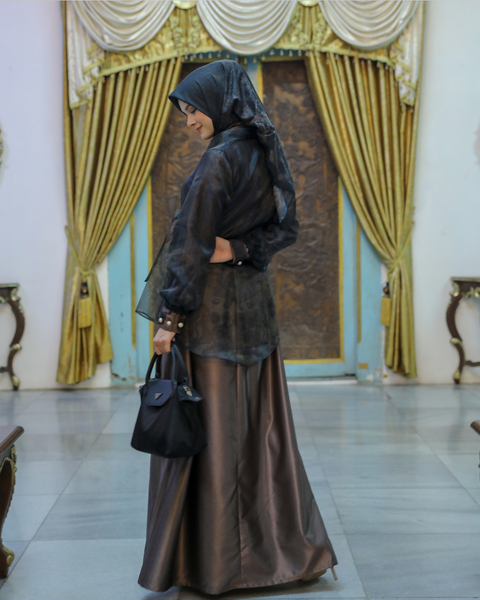 Wisesa Cocoa Brown Dress