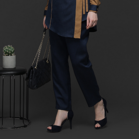 Dark Navy Pipe Pants