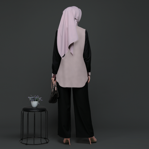 2in1 Blazer Dark violet Calda Rosa Shirt