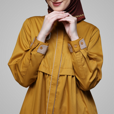 Wrinkle Piping Honey Tunic