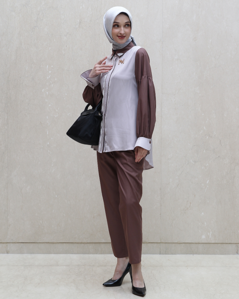 Twotone Puff Mist Woody Brown Shirt