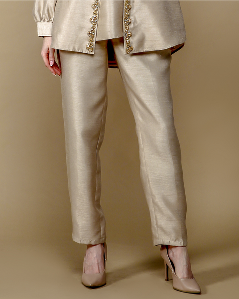 RAYA SERIES: Lubna Cream (Shirt & Pants)