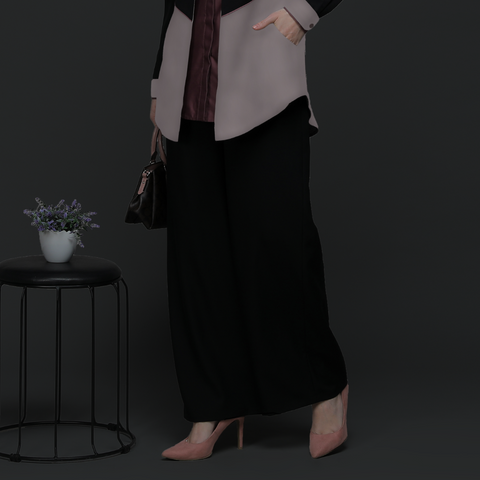 Wool Black Culotte