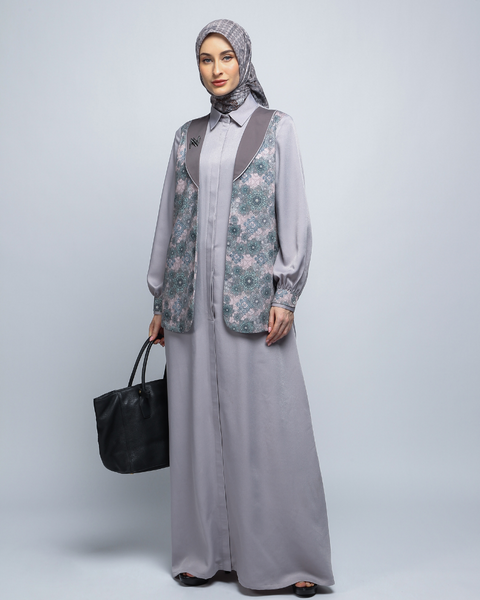 2in1 Blazer Fuscous Gray Dress