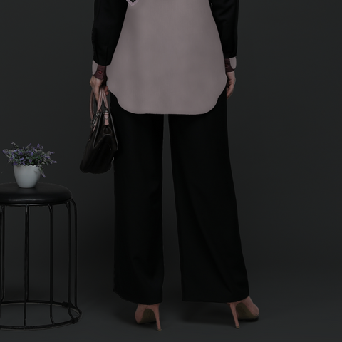 Wool Black Culotte