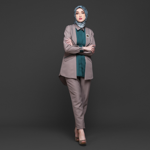 2in1 Blazer Tuffet Hunter Green Shirt