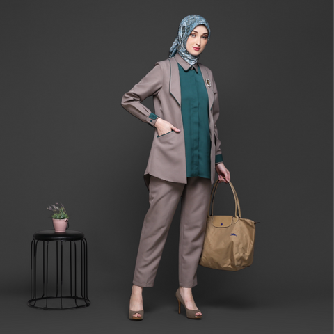 2in1 Blazer Tuffet Hunter Green Shirt