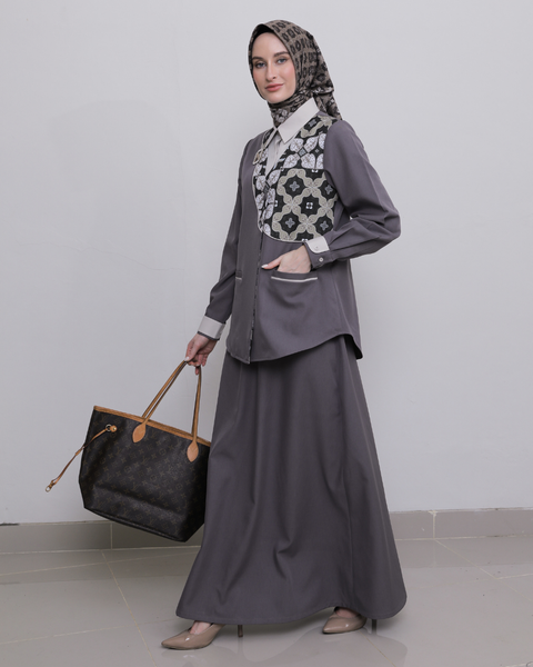 2in1 Moon Natya Midi Shirt + Skirt