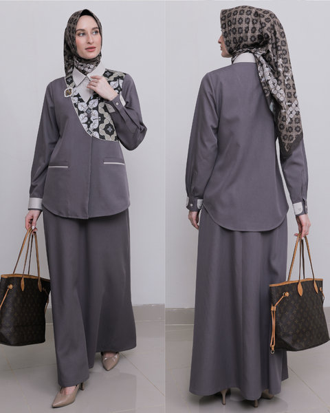 2in1 Moon Natya Midi Shirt + Skirt