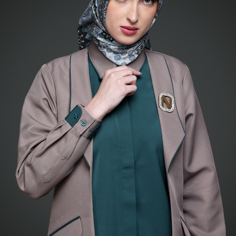 2in1 Blazer Tuffet Hunter Green Shirt