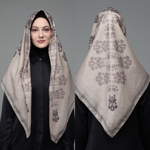 Sands of Bloom Khaki Square
