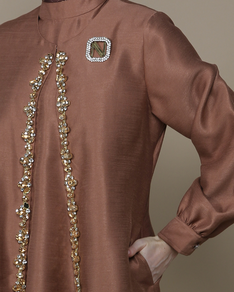 RAYA SERIES: Lubna Choco (Shirt & Pants)