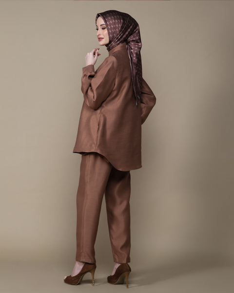 RAYA SERIES: Lubna Choco (Shirt & Pants)