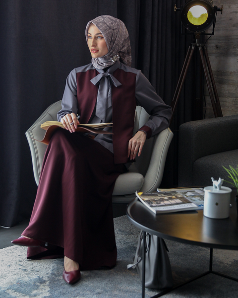 One Set 2in1 Tie Saddle Scarpa Flow Midi (Shirt & Skirt)