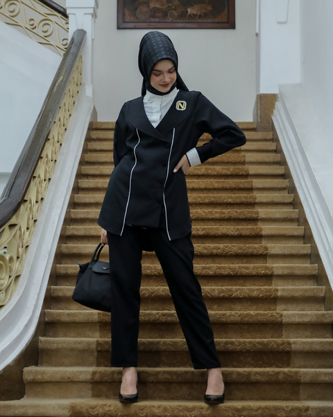 2in1 Piping Black shirt