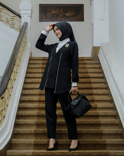 2in1 Piping Black shirt