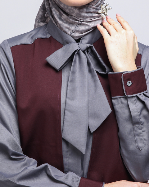 One Set 2in1 Tie Saddle Scarpa Flow Midi (Shirt & Skirt)