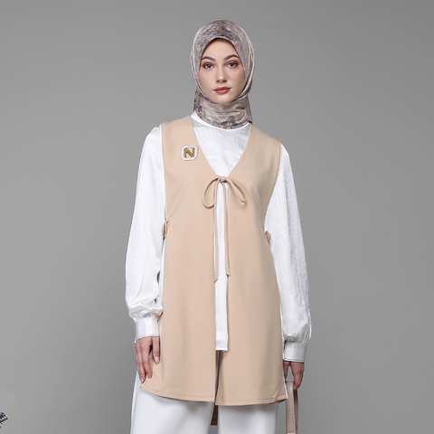 Vest Straw Broken White Blouse (Outer & Inner)