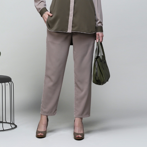 Khaki Fern Pipe Pants