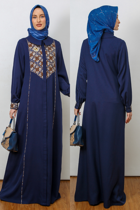 Asymmetric Batik Almond Frost Mirage Dress