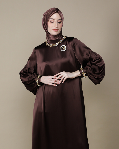 RAYA SERIES: Clara Cocoa Bea Dress