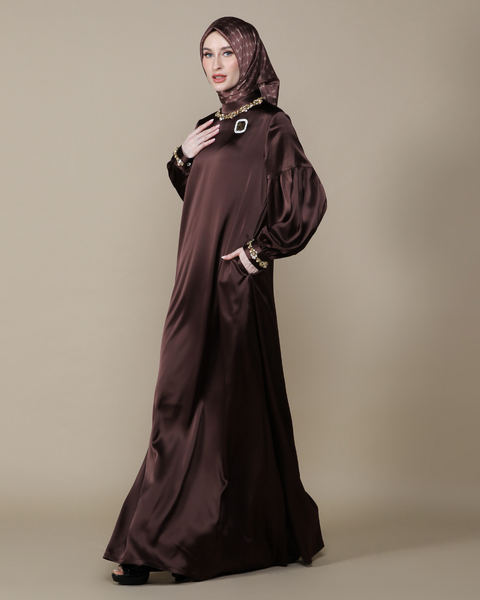 RAYA SERIES: Clara Cocoa Bea Dress