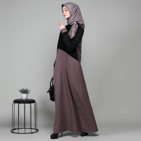 Pleated Asymmetric Black Cocoa Dress