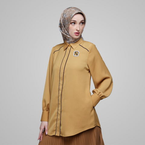 Puff Piping Sunflower Shirt