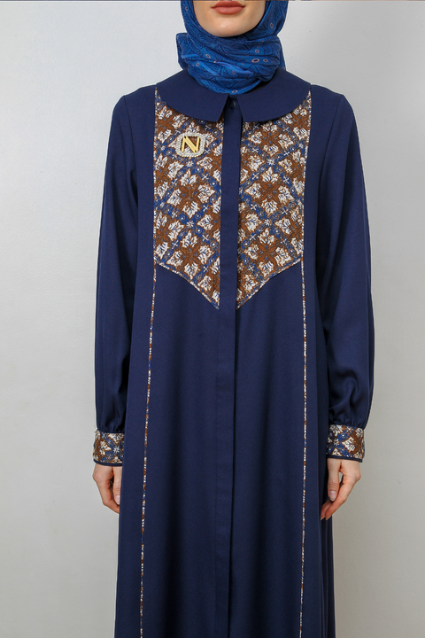 Asymmetric Batik Almond Frost Mirage Dress