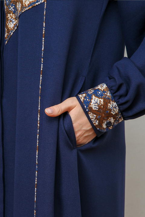 Asymmetric Batik Almond Frost Mirage Dress