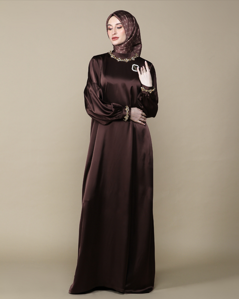 RAYA SERIES: Clara Cocoa Bea Dress