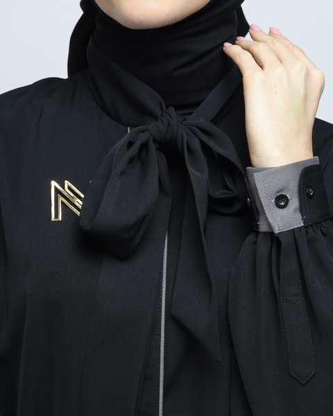 Piping Black Pine Cone Shirt