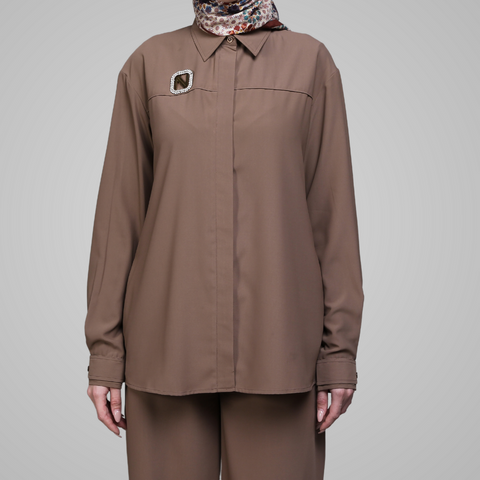 Piping Empire Hazelnut Shirt