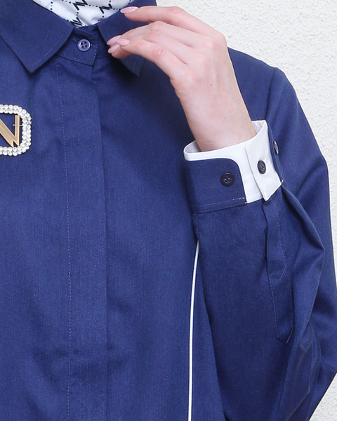 Layered Victoria Denim Shirt