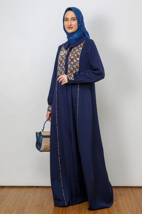 Asymmetric Batik Almond Frost Mirage Dress