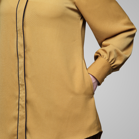 Puff Piping Sunflower Shirt