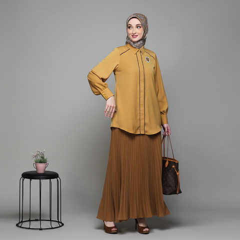 Puff Piping Sunflower Shirt