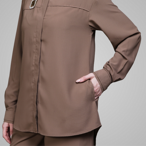 Piping Empire Hazelnut Shirt