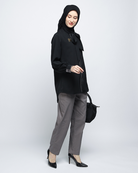 Piping Black Pine Cone Shirt