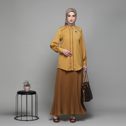 Puff Piping Sunflower Shirt