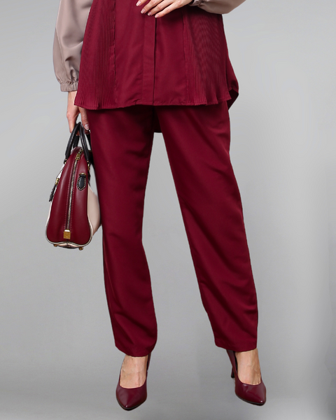 Red Mahogany Pipe Pants