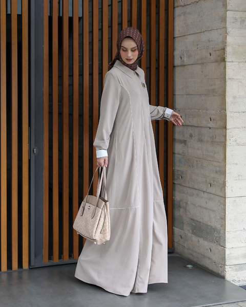 Maira Piping Coral Reef Dress