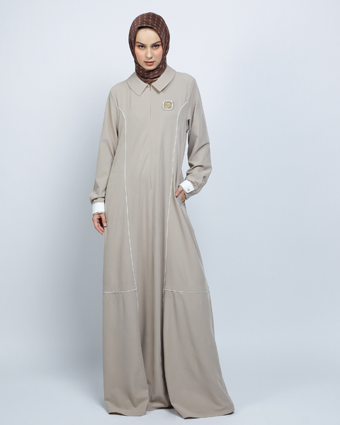 Maira Piping Coral Reef Dress