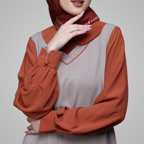 Puff Squash Khaki Dress