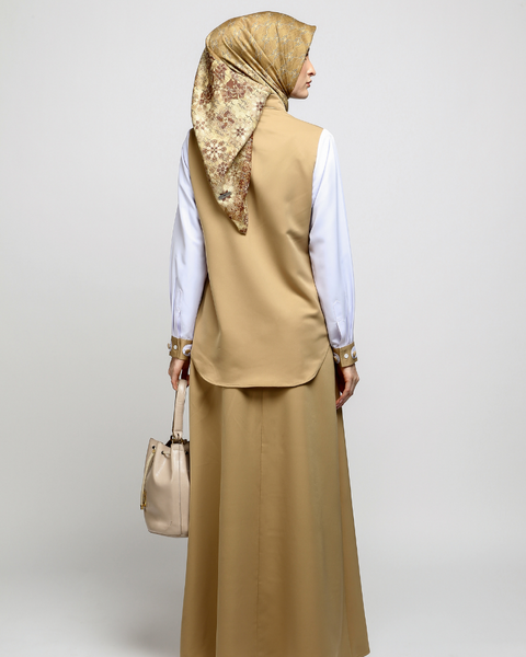 One Set 2in1 Vest Barley Corn Mischka Midi (Shirt & Skirt)