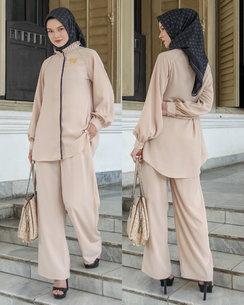 Ruffle Collar Akaroa (Shirt & Culotte)