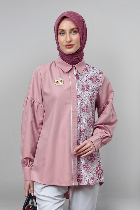 Al-Batra Nobel Coral Shirt